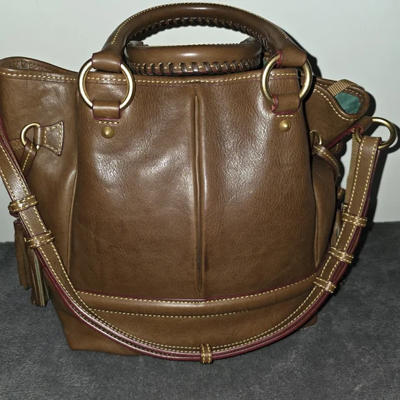 Dooney & Bourke Florentine Leather Buckley Bag – Chocolate Brown (Like New) - Picture 3 of 6